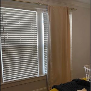 Pillowfort Blackout Pleated Side Ruffle Sheer Overlay Panel
